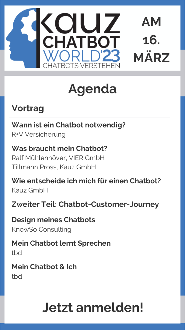 Agenda Chatbot World 23