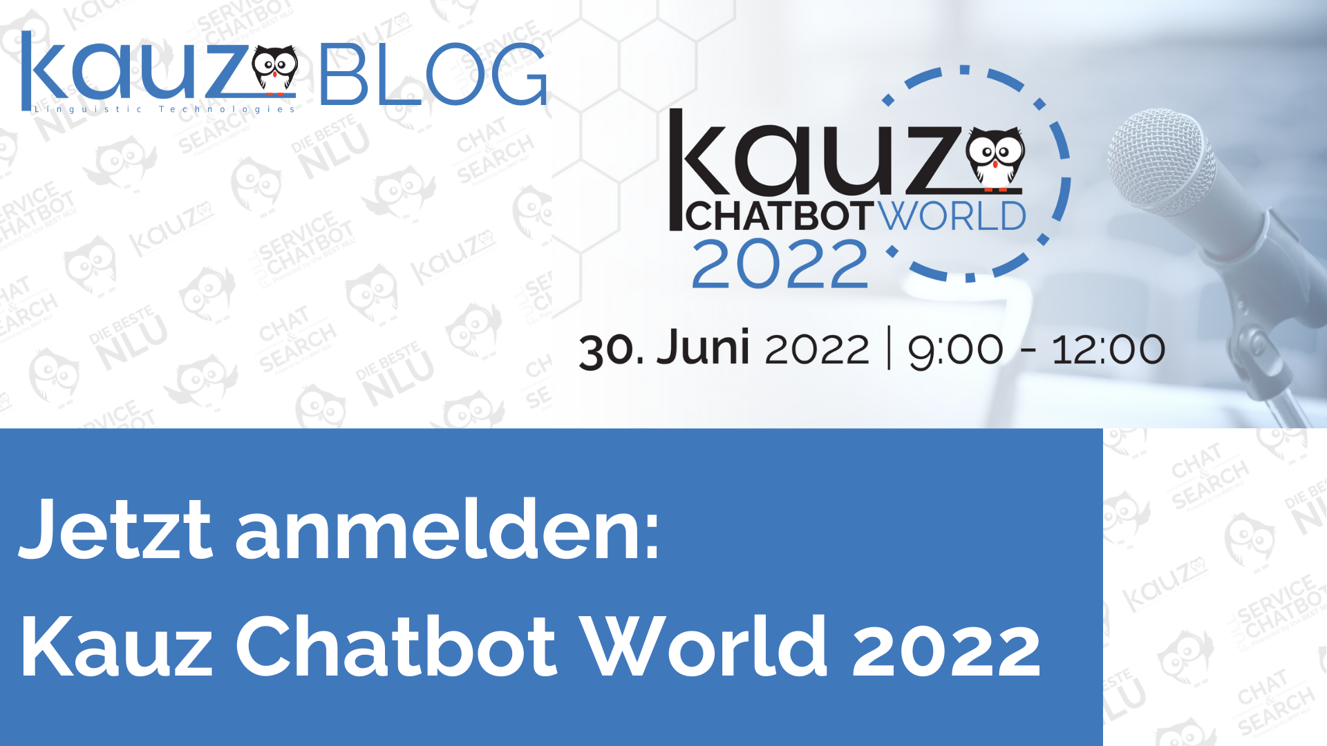 Blog Chatbot World 2022 Ankuendigung